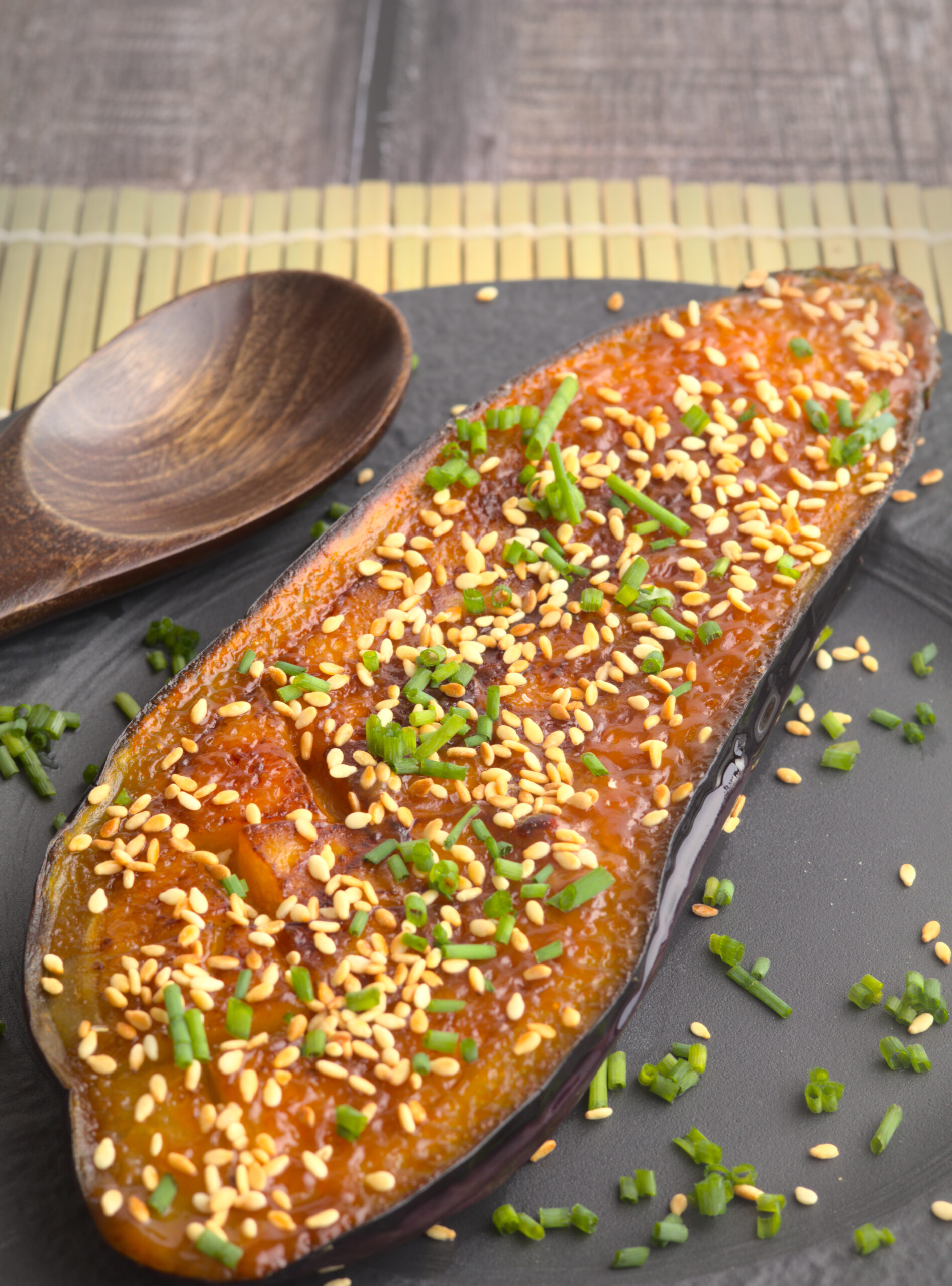Aubergine mit Miso