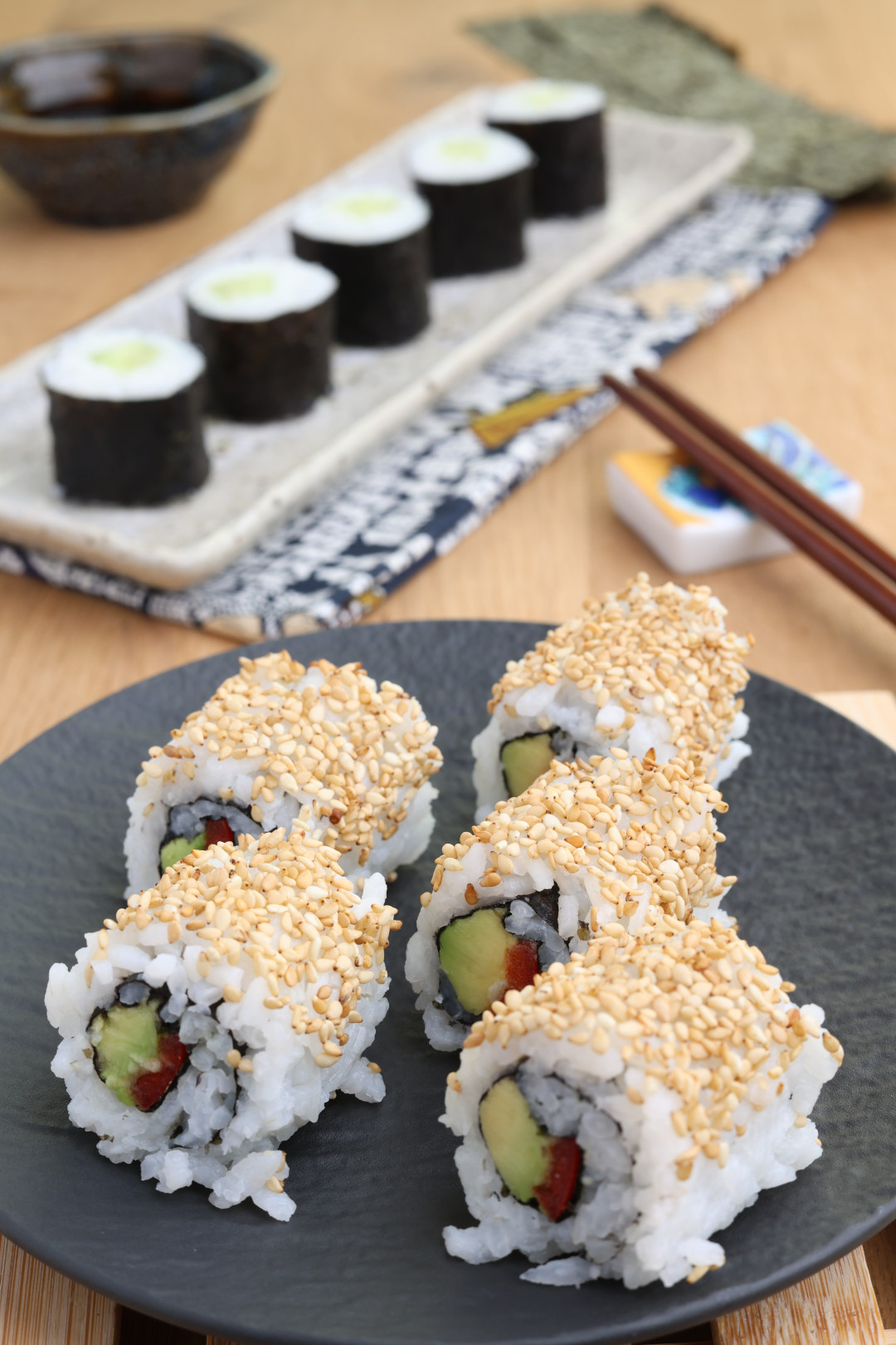 Vegetarisches Maki-Sushi