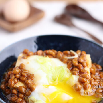 Natto-Seidentofu-Onsen-Ei