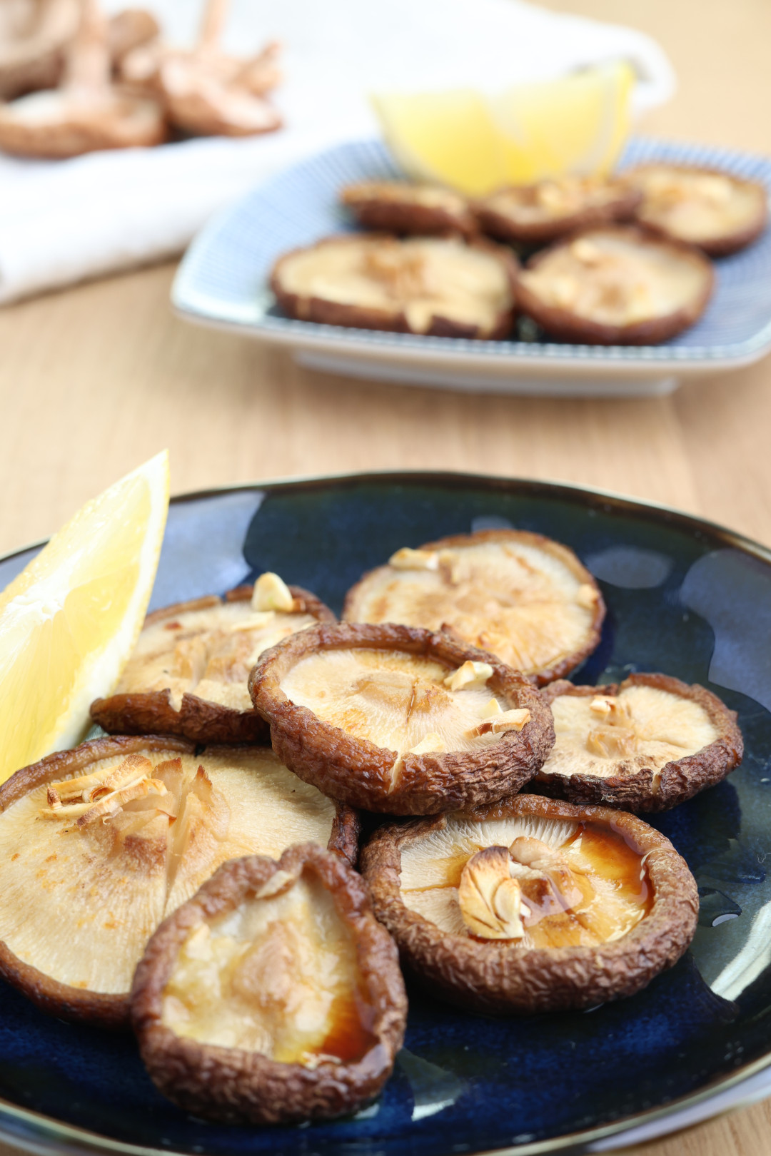Shiitake in Butter-Knoblauch-Titelbild